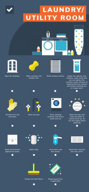 Laundry & Utility Room Spring Cleaning Checklist
