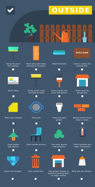 Outside your Home Spring Cleaning Checklist