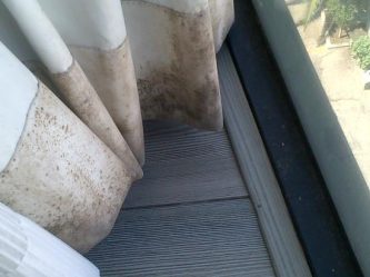 mould on curtains