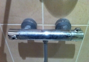scaled shower fittings