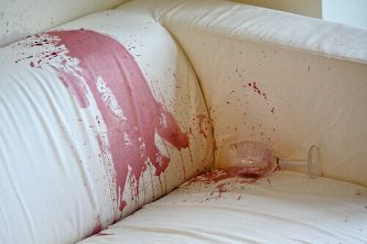 upholstery red wine stains