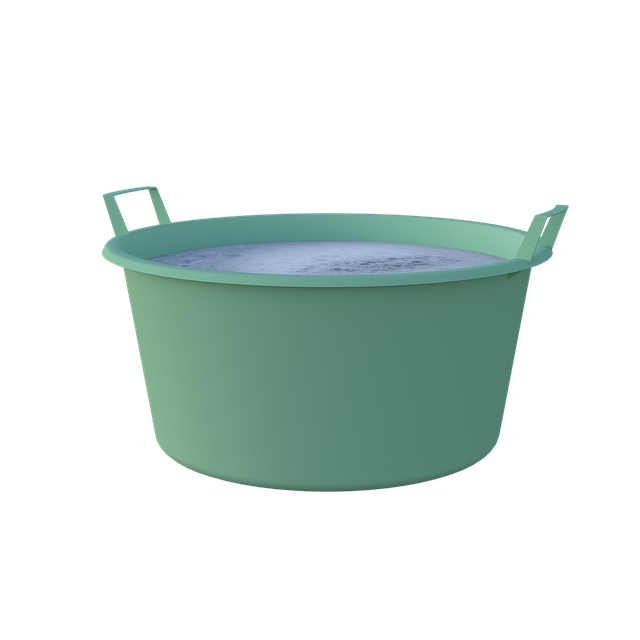 bucket of soapy water